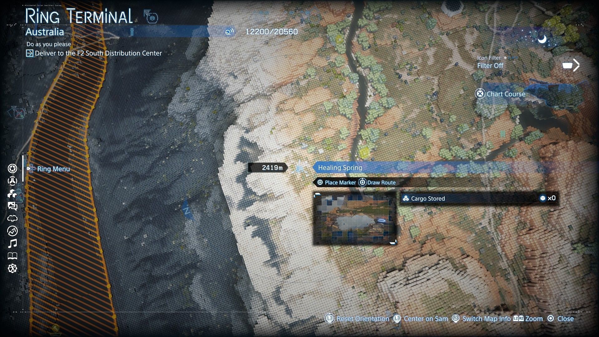 Healing Spring's whereabouts (Image via Sportskeeda Gaming || Sony Interactive Entertainment)